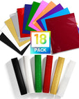 Heat Transfer Vinyl Sheets 12" x 10" 18 Sheets