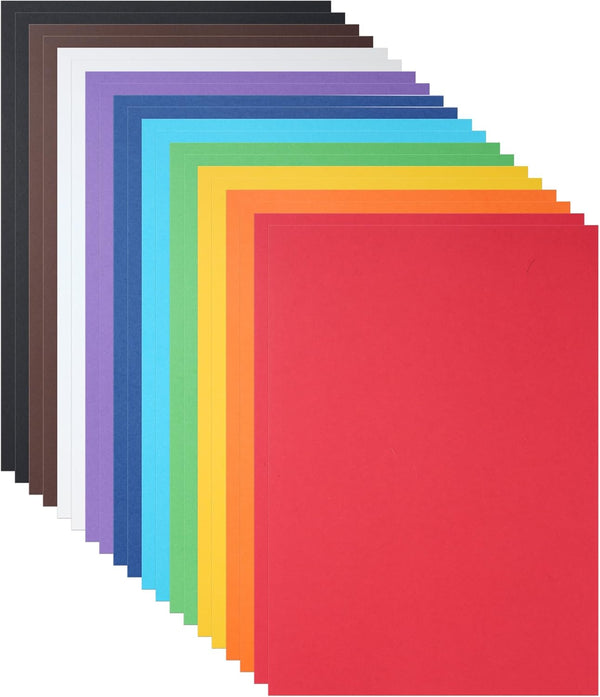 20 Sheets Colored Card stock Paper Compatible, Cricut Cutting Machine, 10 Assorted Colors, 8.27" X 11.29" Double Sided Printed Card stock Paper Bundle