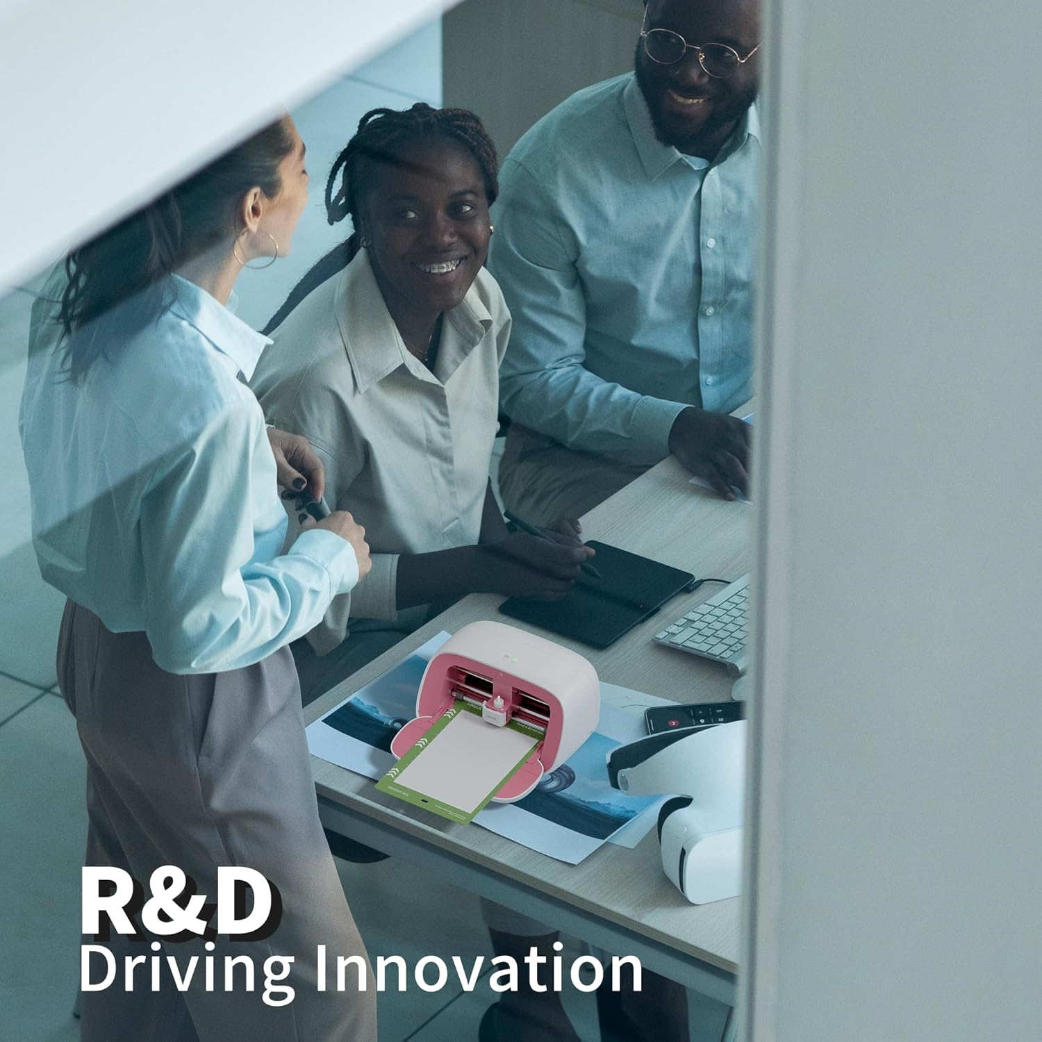 Vinyl Cutter Machine Creator Bundle with Carrying Case & Accessories, User-Friendly Sticker Maker Set, Portable Vinyl Printer for Sticker Joy Craft & Home Decor, School Project - Likcut